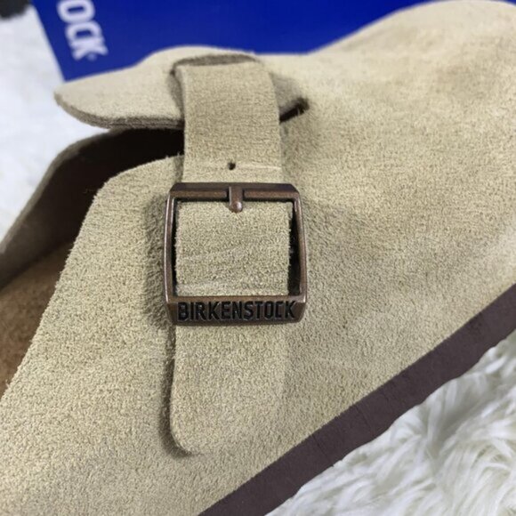 Birkenstock Boston taupe suede mule clogs - Picture 6 of 9